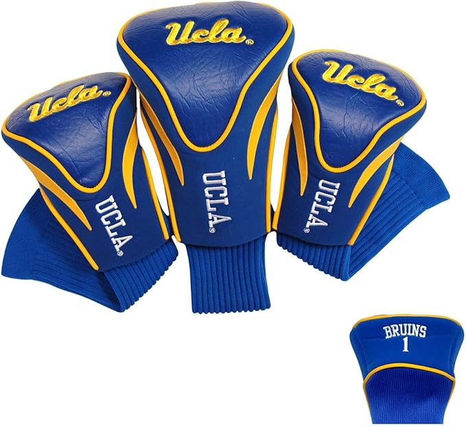 Team Golf NCAA Numbered 1, 3, & X, Fits Oversized Drivers, Utility, Rescue & Fairway Clubs, Velour Lined for Extra Club Protection