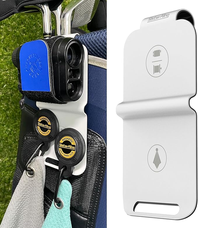 Golf Bag Metal Landing Pads for Magnetic Golf Towel,Golf Rangefinder,Golf Flask,Golf Speaker- Quick Access to Magnetic Golf Equipment and Accessories-Golf Gift -US Patent