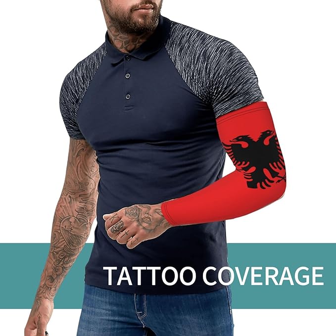 Flag Arm Sleeves Filipino Flag Compression Arm Sleeves for Men Women Tattoo Cover Up Cooling Arm Sleeve 1 Pair