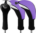 Golf Club Head Covers for Woods and Driver Hybrids Fairway Value Pack Protective Clubs Headcovers with Interchangeable No.Tags 1 3 5