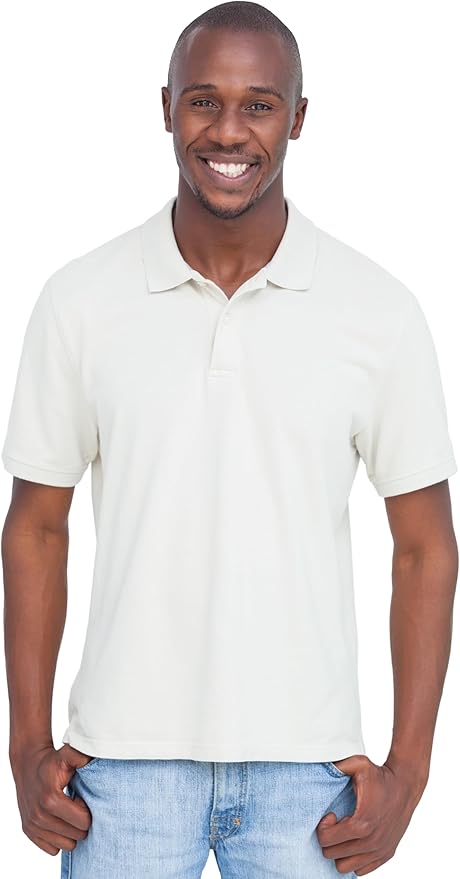 Clothe Co. Men's Big and Tall Polo Shirt, Men's Tall Polo Short Sleeve Performance Cotton Blend