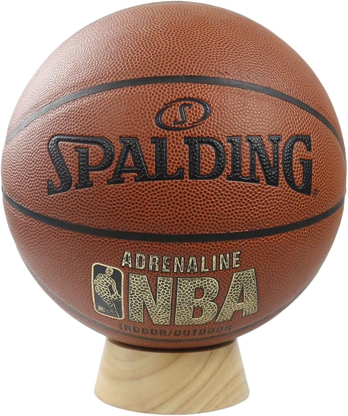 HillSpring Wood Display Stand for Basketball Football Volleyball Soccer Ball , Crystal Ball Stand Holder