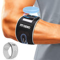 Fit Geno Elbow Brace for Tennis & Golfer's Elbow: Adjustable Elbow Strap for Tendonitis Pain Relief with Compression Pad - Support for Sports Men and Women - Forearm 8''-10.5'', 1 Pack