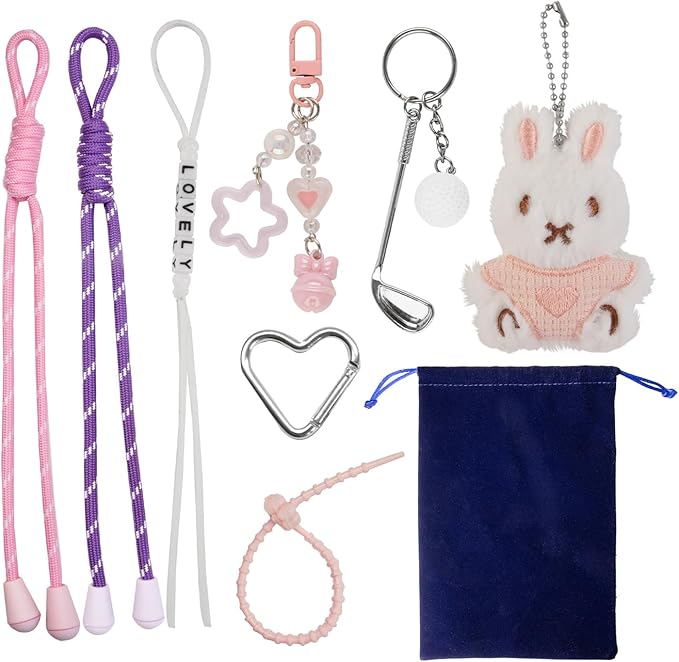 Georgie Porgy Bag Charms Keychains Handbag Accessories for Women Purse Backpack Sports Bag Pendant Cute Unique Gift for Girls