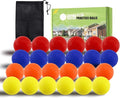 FINGER TEN Golf Practice Balls Foam Colored Value 12 24 50 Pack, Lightweight Golf Ball Limited Flight for Indoor Outdoor Driving Range Backyard Training Safe Practice Good Value