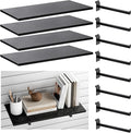 Wood Slatwall Shelves, Slat Wall Shelf Slatwall Acccessory for Garage, Home Improvement, Retail Display (4, 24''x12'')