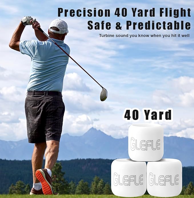 Practice Golf Balls 12 Pack,Realistic Feel and Limited Flight Golf Practice Balls,Practice Golf Balls for Backyard,Swing Training,Training Golf Balls Indoor or Outdoor Use