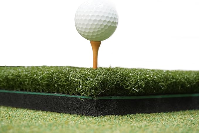 IMPACT SPORTS Premium Golf Hitting Mat – 59'' x 59'' Durable Practice Turf for Indoor & Outdoor Use, Realistic Grass Feel, Heavy-Duty Training Mat for Golfers