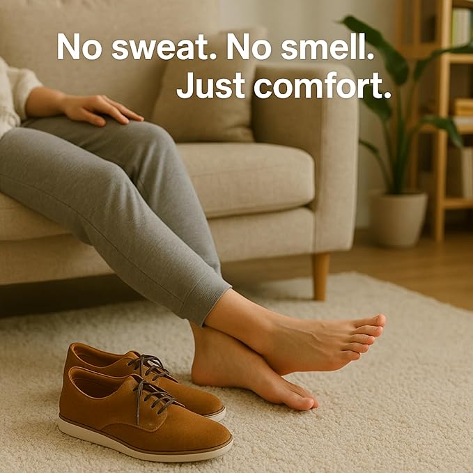 HANDARTE Premium Leather Shoe Insoles | Thin Shoe Inserts for Men | Dress Shoe Insoles - Durable - 100% Natural Goatskin & Anti Sweat - Suitable for No-Socks (US M9.5 | EU43)