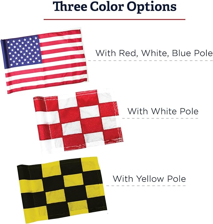Standard Golf Regulation flagstick, cup & pin flag to use in your backyard or other open space for practice. Use the same products as used by golf courses all over the world and on tour.