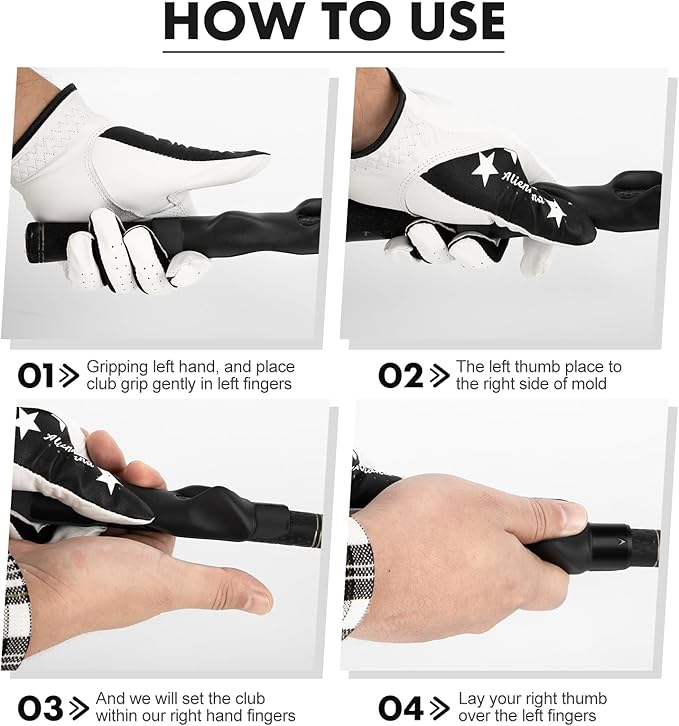 Golf Grip Trainer Golf Practice Tool, Easy To Carry to the Practice Area, Golf Swing Trainer Ensure the Right Grip Every Time, Golf Grip Training Aid, Golf Accessories Improve Your Swing Rhythm