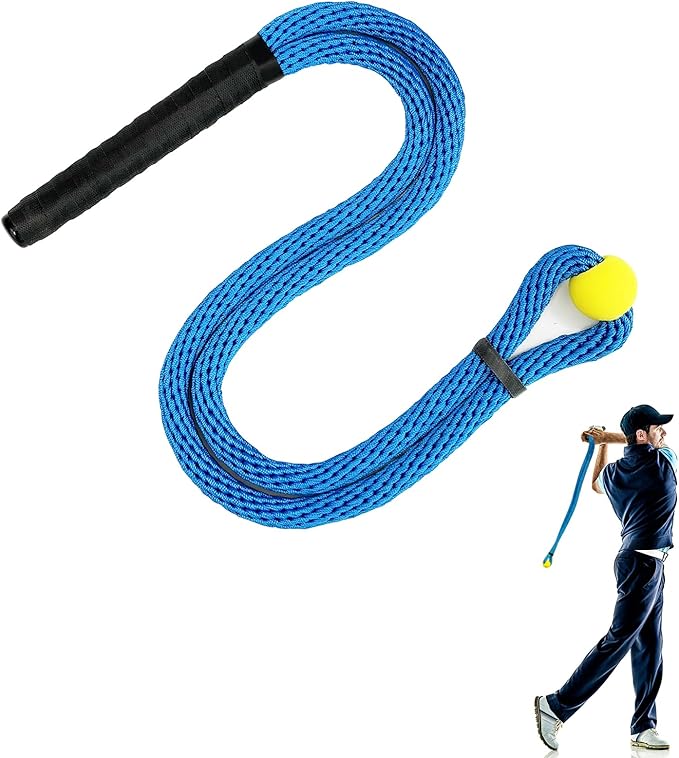 Golf Rope Swing Trainer, Professional Golf Swing Rope Training Aid to Improve Speed, Tempo, Rhythm, Flexibility and Strength, Golf Warm-Up Practice Equipment for Golfers of All Levels