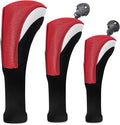 Golf Head Covers for Fairway Woods Driver Hybrids 5 Pieces Nylon Mesh Sports Fan Golf Club Headcovers-Golf Accessories for Men Women.