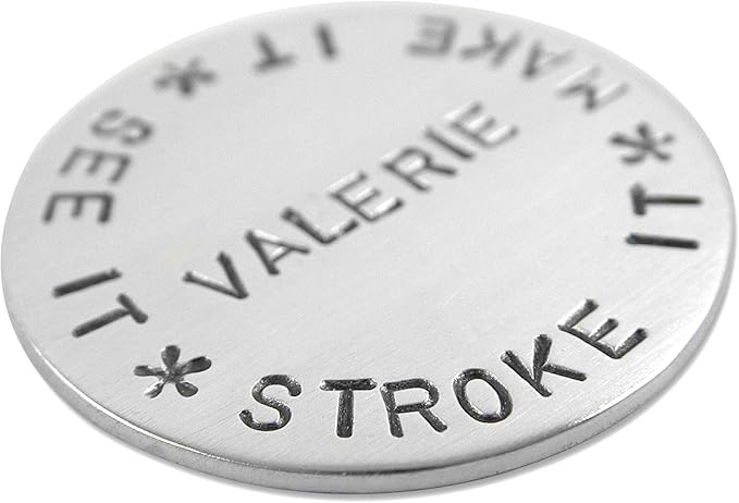 Golf Ball Marker - Personalized Two-Sided - Hand Stamped Sterling Silver with Names