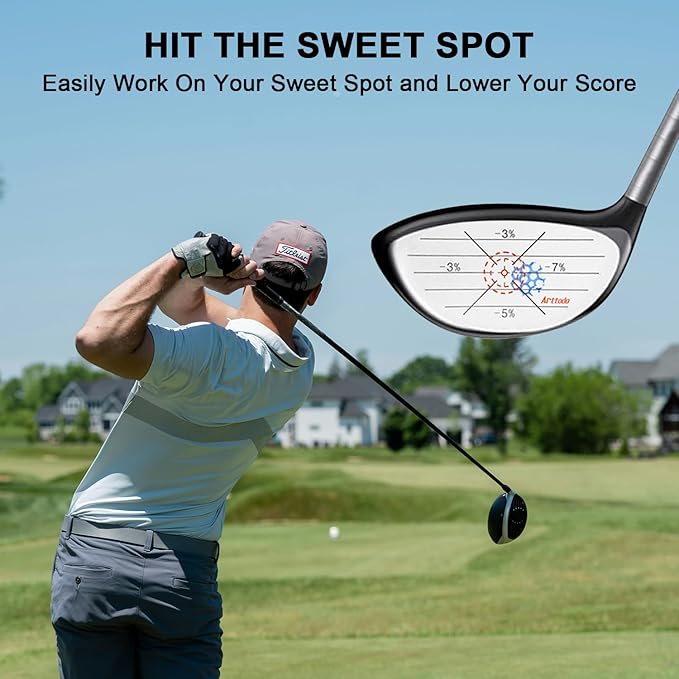 Golf Impact Tape, Golf Club Impact Stickers for Iron, Wood, Putter, Improve Golf Swing Accuracy and Distance, Swing Training Aid Impact Labels
