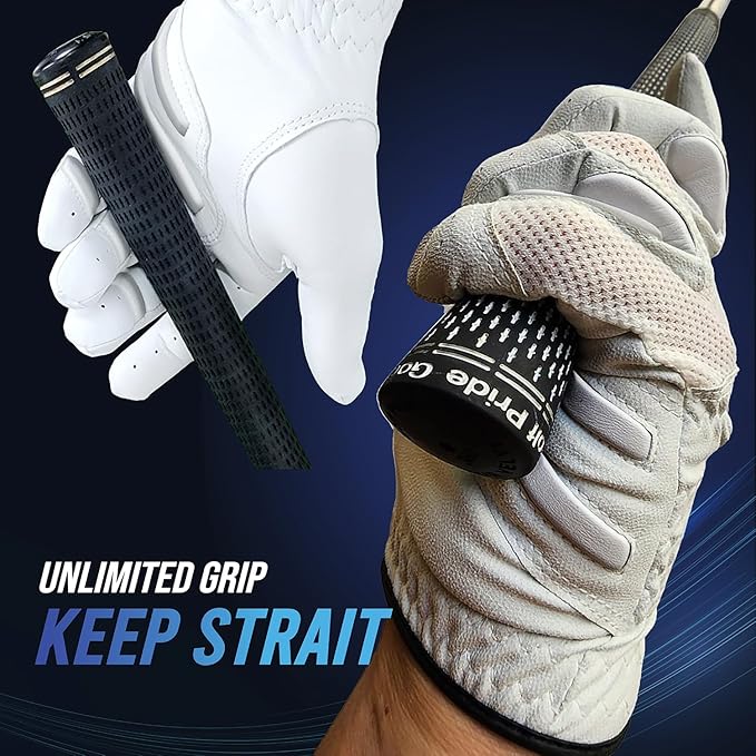 MONKEY GRIP Golf Glove Nonslip No Slice Pad Premium Cabretta Leather Power Good Grip Soft Fit Easy Grip Line Left Hand