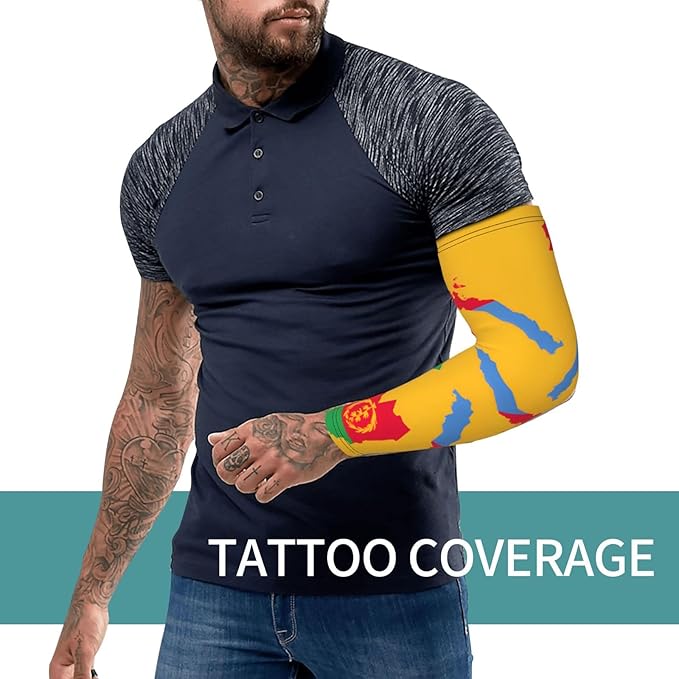 Flag Arm Sleeves Filipino Flag Compression Arm Sleeves for Men Women Tattoo Cover Up Cooling Arm Sleeve 1 Pair