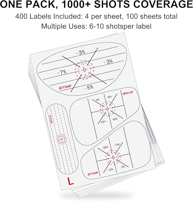 Golf Impact Tape, Golf Club Impact Stickers for Iron, Wood, Putter, Improve Golf Swing Accuracy and Distance, Swing Training Aid Impact Labels