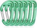6pcs Small Carabiner Clips, 9KN (2023lbs) Heavy Duty, Lightweight Carabiner for Camping, Hiking, Keychain, Gym, Dog Leash