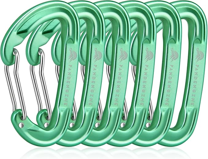 6pcs Small Carabiner Clips, 9KN (2023lbs) Heavy Duty, Lightweight Carabiner for Camping, Hiking, Keychain, Gym, Dog Leash