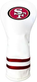 Team Golf NFL White Vintage Fairway Golf Club Headcover, Form Fitting Design, Retro Design