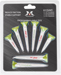 MAZEL Plastic Golf Tees 8 Pack｜Excellent Durability and Stability Plastic Tees with 5 Prongs,Reduces Friction & Side Spin