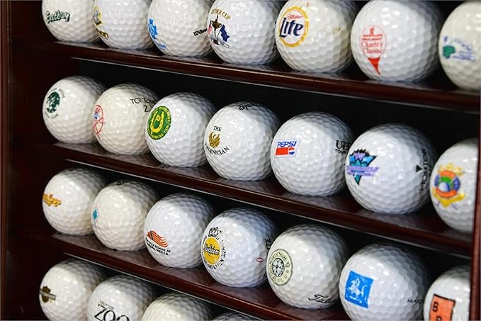49 Golf Ball Display Case Cabinet (Oak)