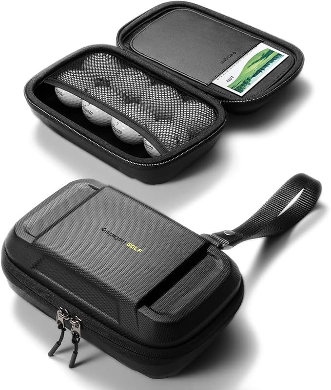 Spigen Golf Essentials Organizer Pouch - Golf Accessories/Valuables Holder and Case Fits Balls, Tees, Markers, Gloves
