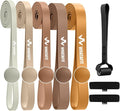 WHATAFIT Resistance Bands,Pull Up Assist Bands Set with Handles, Exercise & Workout Bands with Door Anchor for Men & Women – Home Fitness Equipment for Strength Training, Stretching