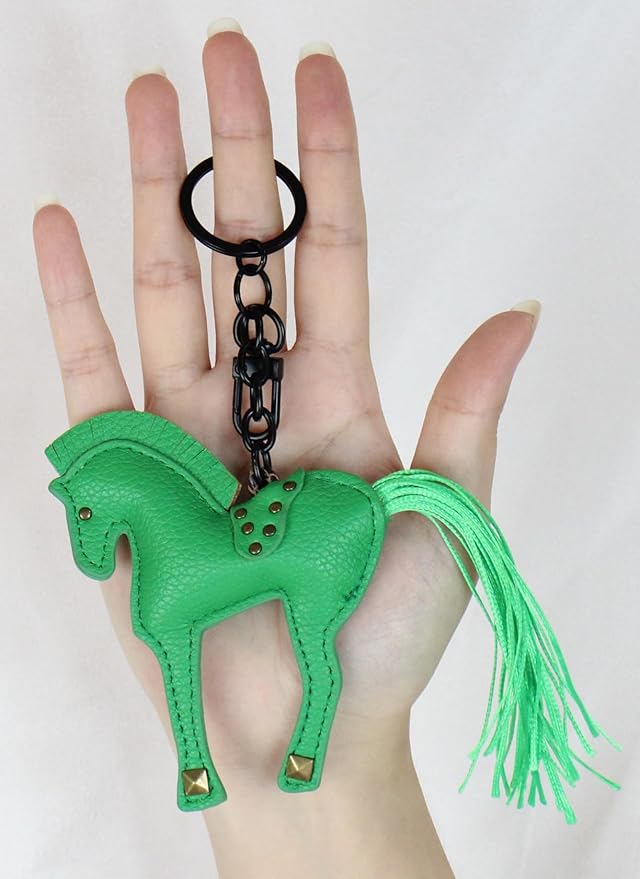 Horse Keychain, Hanging Charm Accessory for Purse, Bag and Backpacks Pony Key Chain for Women