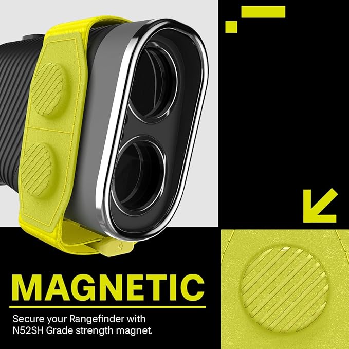 Spigen MAG-iT Magnetic Golf Rangefinder Strap Designed for AirTag/TagMe Tracker and GPS for Golf Cart