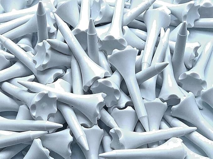 TRUESTRIKE Premium USA Golf Tees – 100-Pack Durable 3¼" / 2¾" Plastic Tees – Made in USA – Perfect Holiday Golf Gift