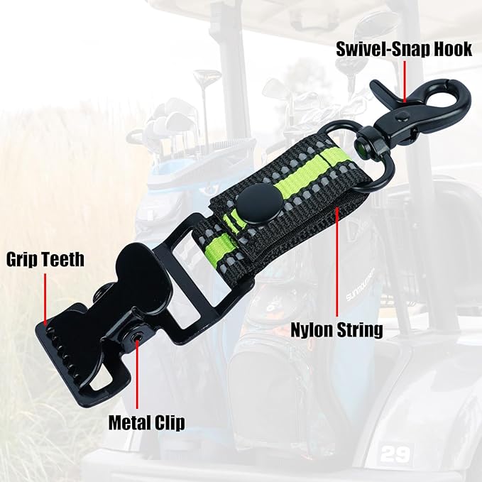 MELOTOUGH Golf Glove Clip Work Gloves Belt Clips with Alligator Clips for Work Glove Holder Construction Gloves Golf Accessories