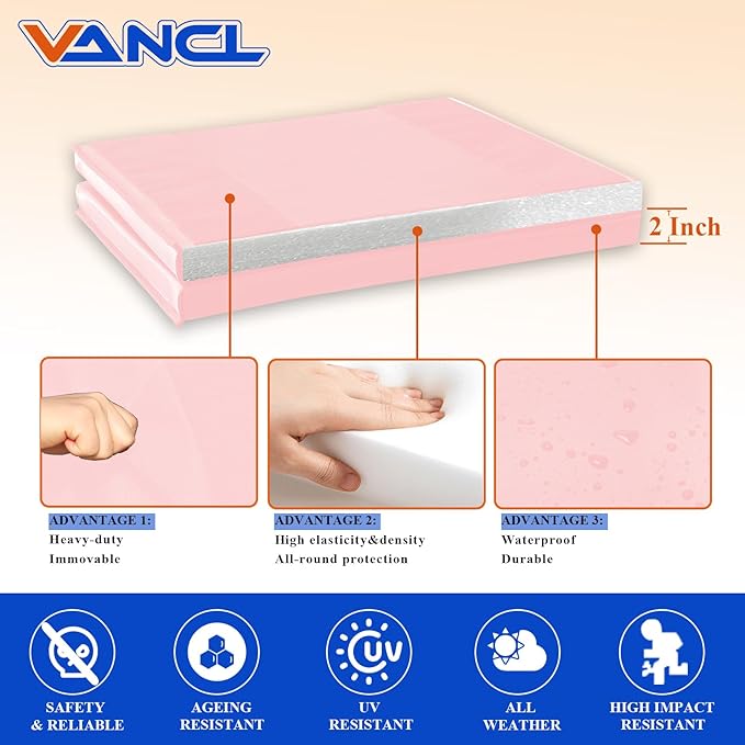 Gym Padding Wall Pads for Gym Wall Mats Basketball Wall Padding 2" Thick Foam Gym Wall Pad for Kids Wall Pad Protection, Waterproof Durable Wall Pads for Safety Colorful Wall Pad