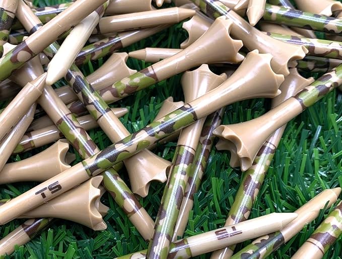 TRUESTRIKE Premium USA Golf Tees – 100-Pack Durable 3¼" / 2¾" Plastic Tees – Made in USA – Perfect Holiday Golf Gift