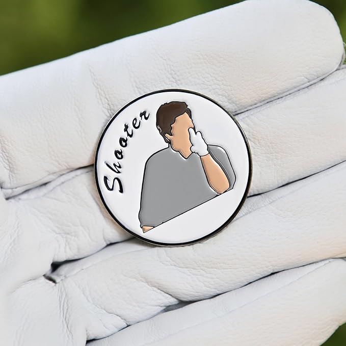 ZEETY Funny Golf Ball Marker with Magnetic Hat Clip – Golf Accessories for Men and Women, Great Golf Gift for Players with Attitude