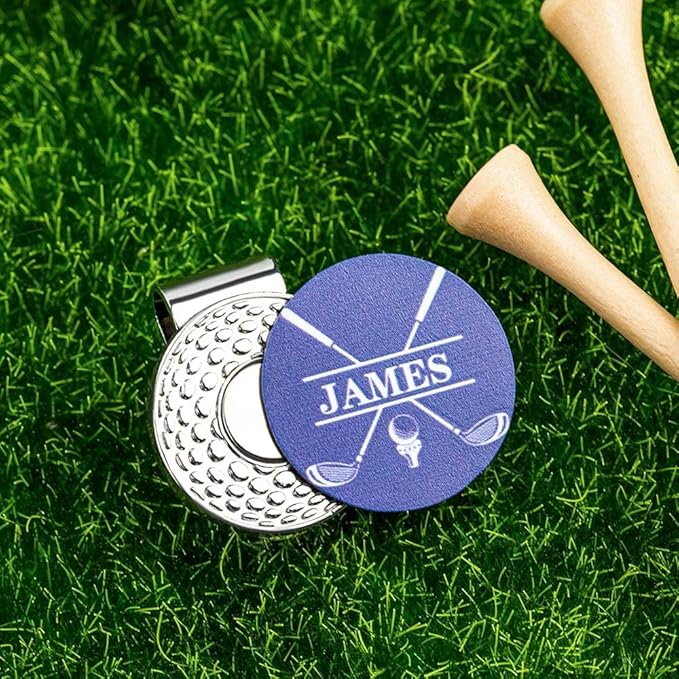 CALLIE Personalized Golf Ball Marker with Magnetic Hat Clip - Premium Golfer Accessory Gift