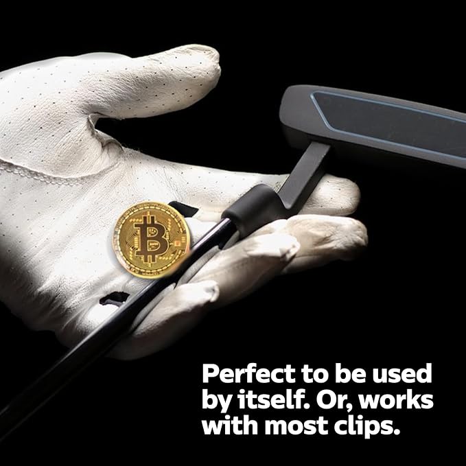 Bitcoin Golf Ball Markers Value Pack - Works with Most Hat Magnetic Clips and Divot Repair Tools Men and Women Golf Gift Accessories Funny Ball Mark Bulk Lot