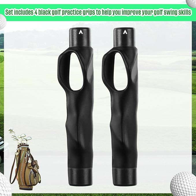 4 Pcs Golf Grip Trainer Attachment for Improving Hand Positioning Right Handed Golf Club Grip Trainer Swing Equipment for Beginner Correct Posture