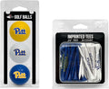 Team Golf NCAA Logo Imprinted Golf Balls (3 Count) & 2-3/4" Regulation Golf Tees (50 Count), Multi Colored