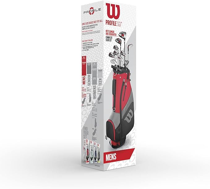 Wilson Men's Profile SGI Complete Golf Club Package Set - Men's and Senior