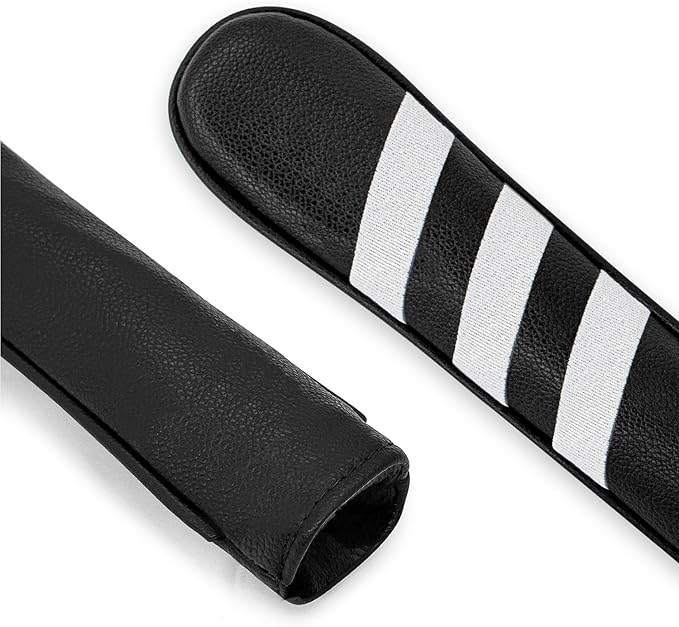 Golf Alignment Stick Cover Premium Leather Perfect Cover for Alignment Sticks Classic USA Design Alignment Sticks Holder Golf Club Protector Holds 2 Sticks.