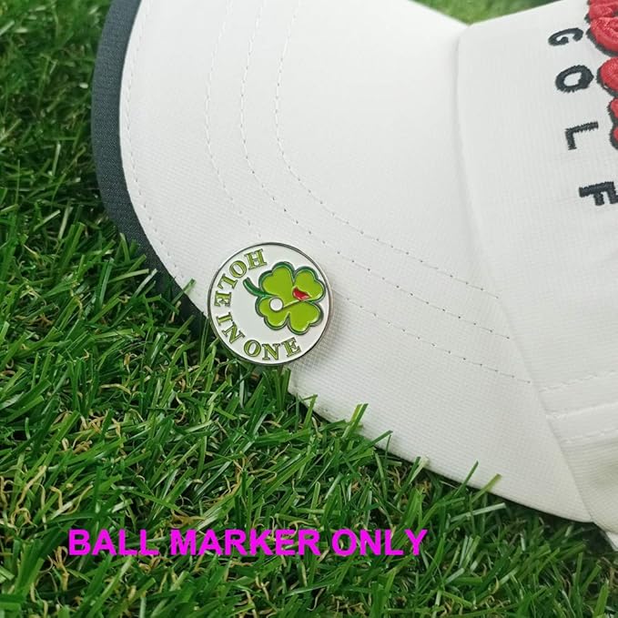 Golf Ball Markers with Hat Clips Value Sets for Men Women Golfer, Removable Attaches Easily to Golf Cap Premium Gifts