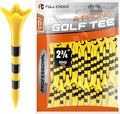 Professional Plastic Golf Tees 100 Pack (3-1/4" or 2-3/4"), Enhanced Durability & Stability, Engineered to Minimize Friction and Side Spin