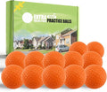FINGER TEN Golf Practice Balls More Weight Real Ball Travel Value 12/24 Pack, 1/3 Distance of Regulation Golf Ball for Backyard Garden School, Ture Flight Feel Indoor Outdoor Use