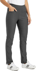 WILLIT Women's Golf Pants 3 Pockets Stretch Casual Pull on Pants Quick Dry Hiking Travel Pants