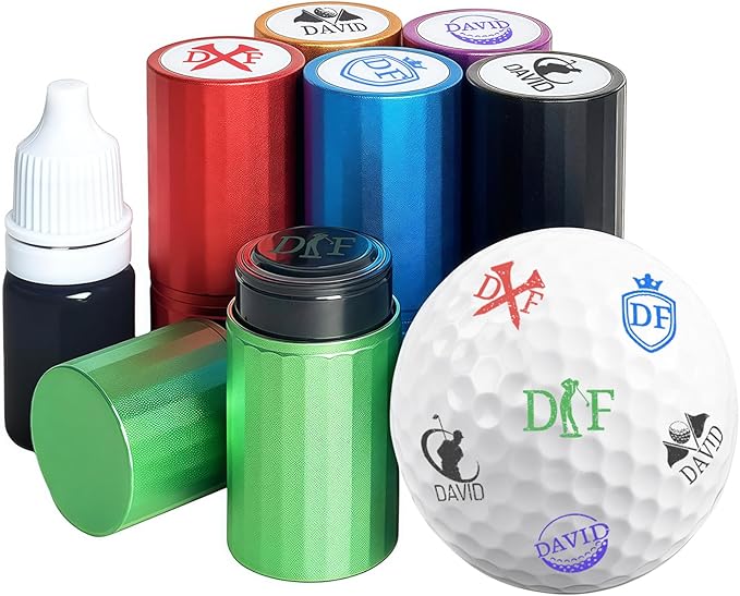 ubjva Golf Ball Stamp Personalized Custom Golf Ball Marker Monogram Golf Accessories for Golfers Dads Husbands