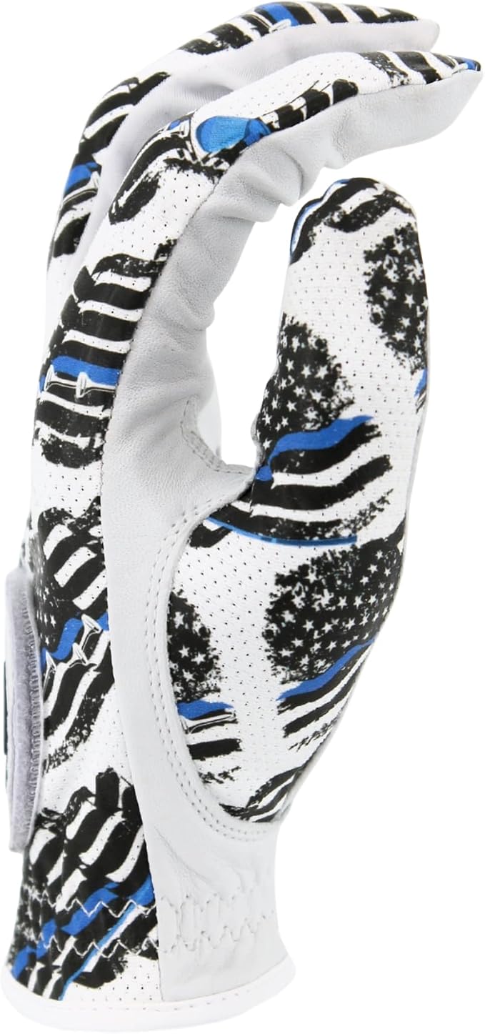 MULLIGAN HOOLIGAN® Men's Golf Glove | Premium Cabretta Leather & Mesh, Breathable Moisture-Wicking Comfort, Unique Standout Design for Men & Women
