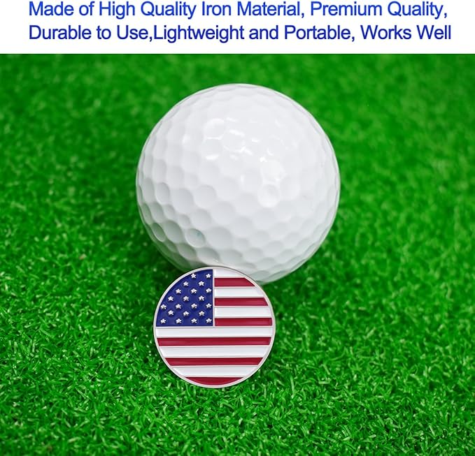 Golf Ball Markers with Magnetic Hat Clips Assorted Patterns Value Gift Set Mark Golf Divot Tool Accessories, Golf Ball Markers with Hat Clips Sets for Men Women Kids Gifts.