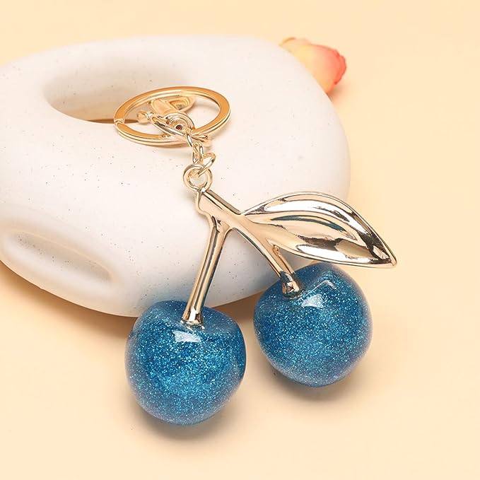 Fruit Bag Charm Purse Charms Keychain Strawberry Cherry Accessories Keychain For Women Birthday Valentine Day Gifts